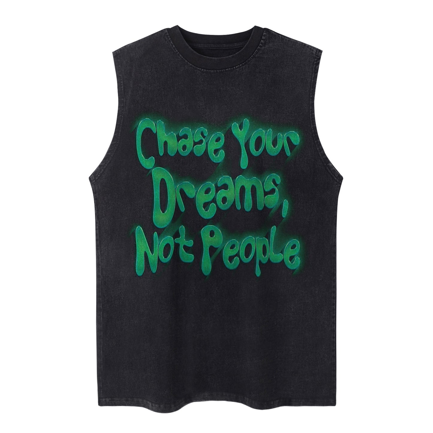 Streetwear Vest Men's Tank Top with Creative Letter Print