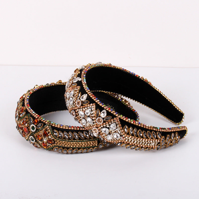 Retro Baroque Crystal Headband