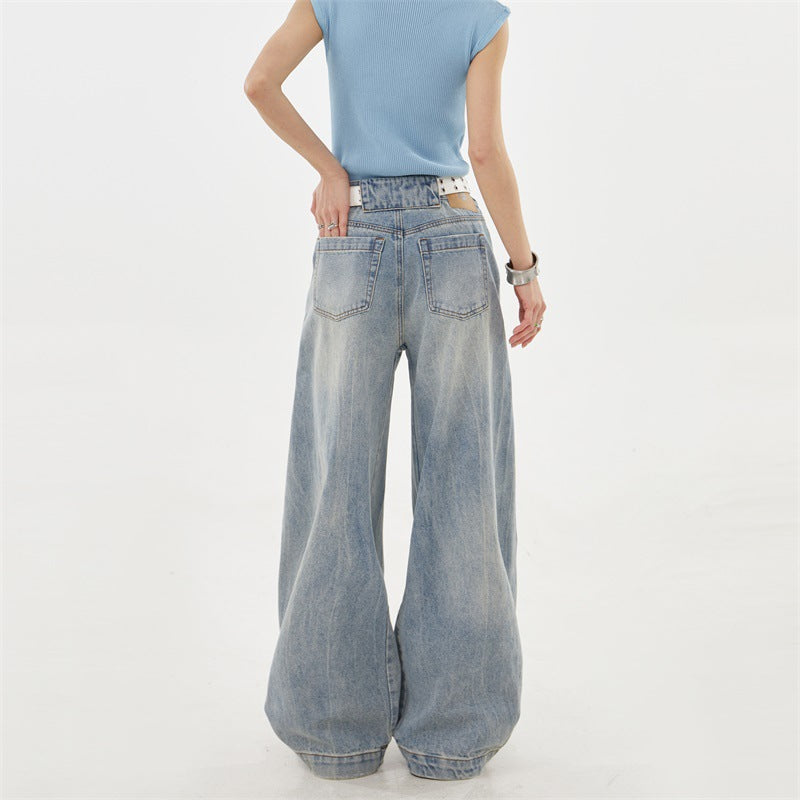 Irregular Deconstruction Design Jeans