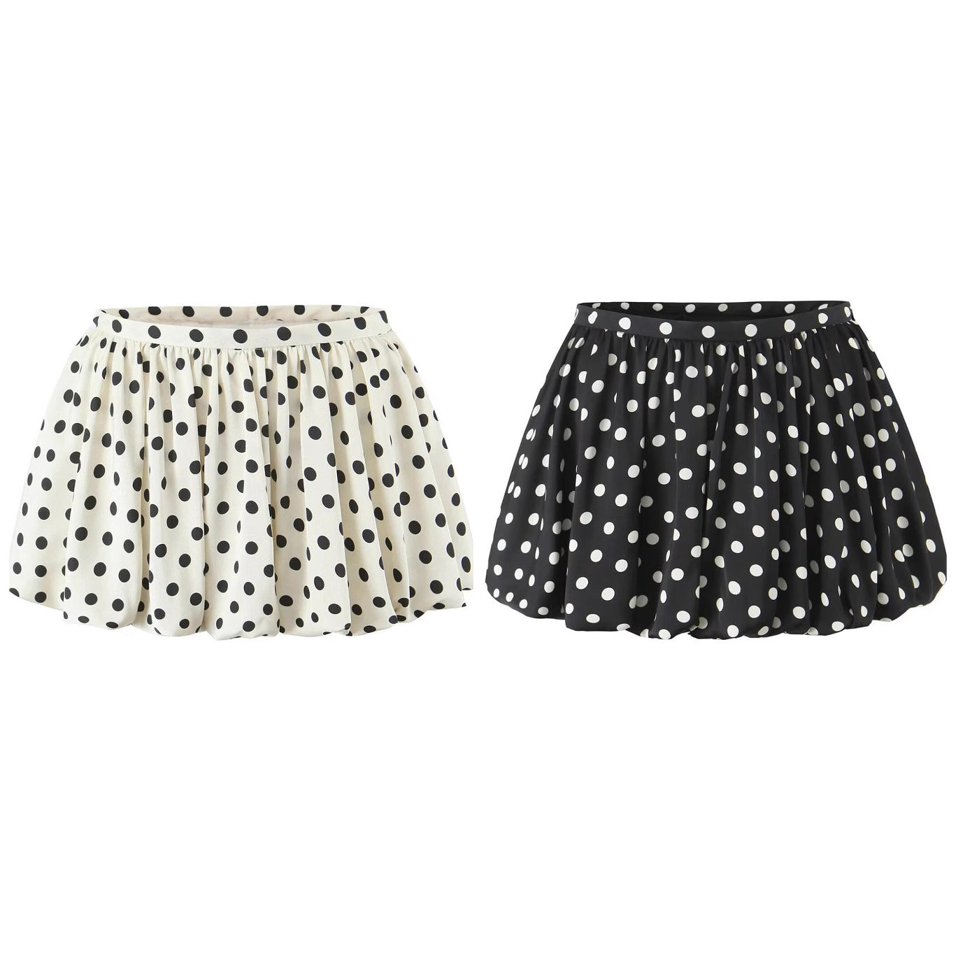Playful Storm Point Flower Bud Half Skirt Shorts for Women