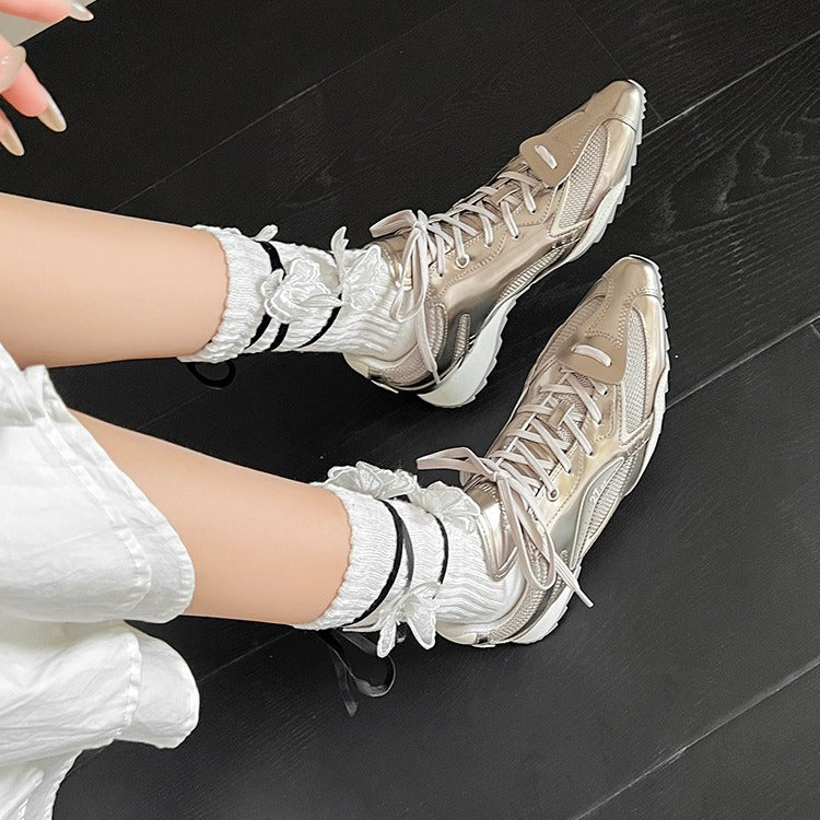Asymmetric Tongue Boxing Shoes for Women