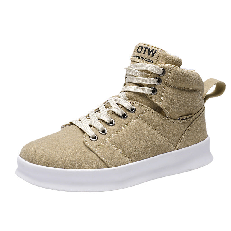 High Top Suede Board Shoes - Harajuku Style