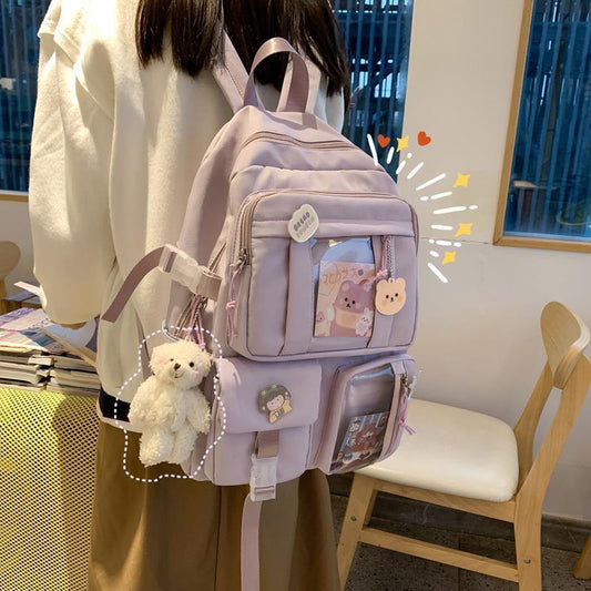 Harajuku Style Large Capacity Backpack for Students