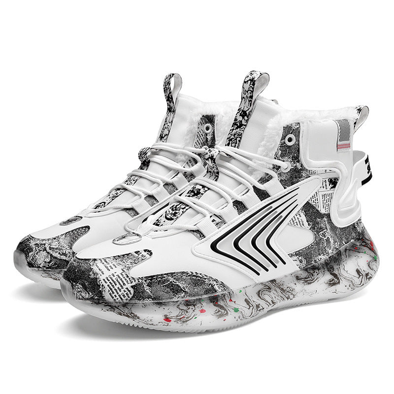 Men's Graffiti High-Top Luminous Running Shoes