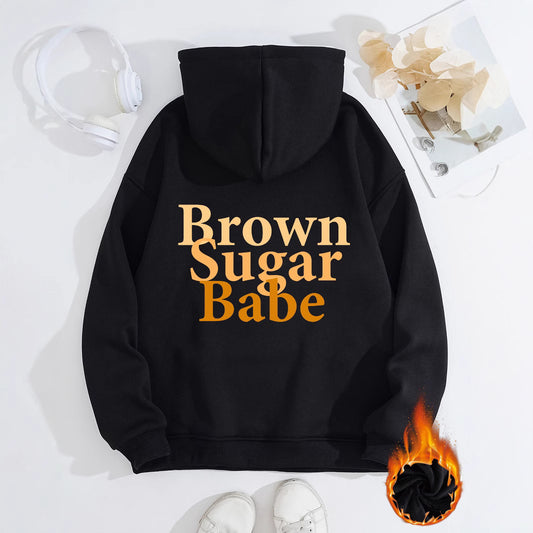 Brown Sugar Babe Thick Fleece Hoodie
