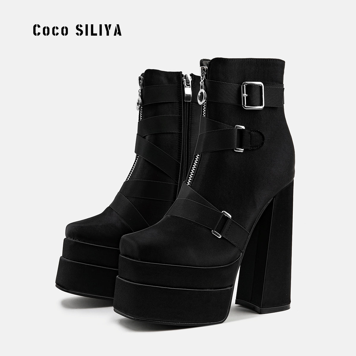 Harajuku Style Super High Heel 14cm Platform Boots