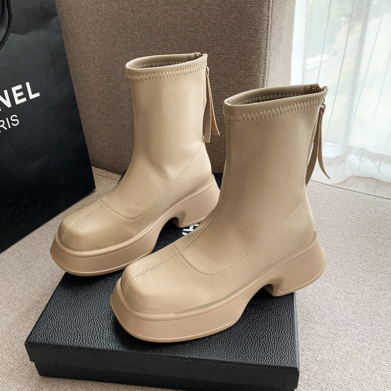 Harajuku Style High Knee Thick Bottom Boots for Women