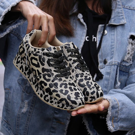 Leopard Pattern Casual Sneakers for Women