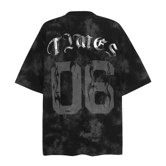 Harajuku Tie-Dye Letter Print Short Sleeve T-Shirt