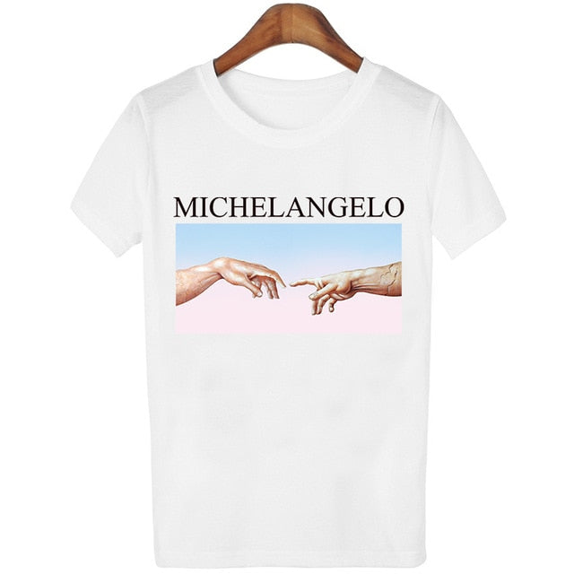 David Michelangelo Bubble Gum Printed Harajuku T-Shirt