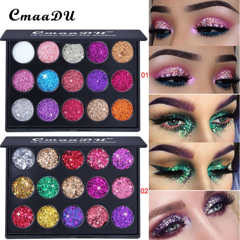 15 Colors Diamond Sequin Eyeshadow Palette
