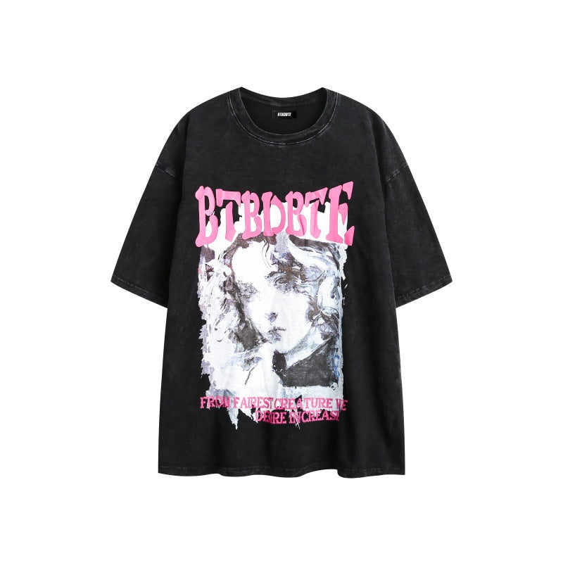 Harajuku Style Loose Fit Short Sleeve T-Shirt