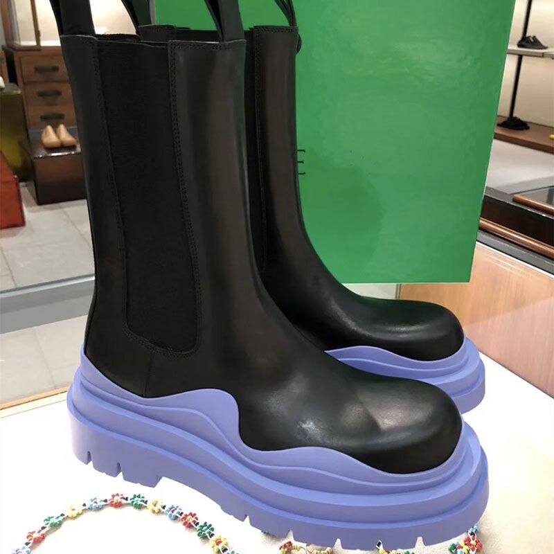 Harajuku Style Mid-Calf Boots for Women