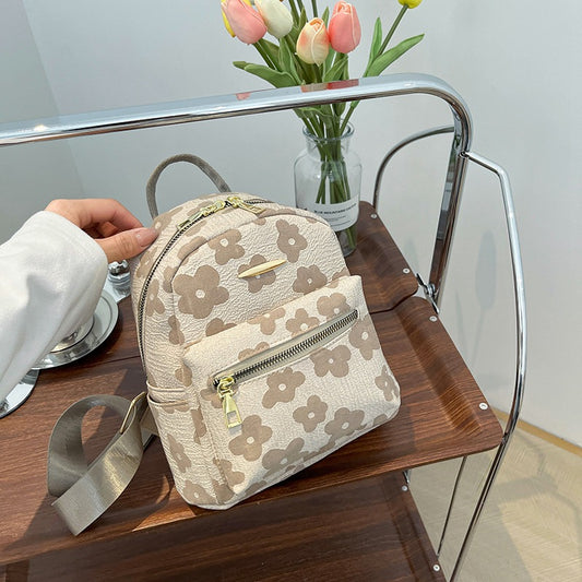 Trendy Printed Backpack for Women - Large Capacity Casual Bag