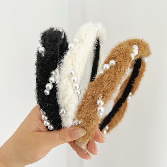 Mink Hair Hoop Women's Headband F007