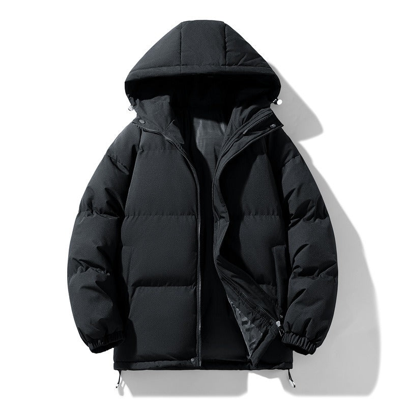 Harajuku Style Thick Cotton Coat - Unisex Plush Jacket