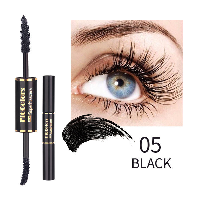 Double-Head Color Mascara - Waterproof & Thick Curling