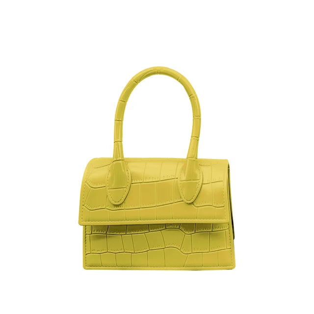 Harajuku Crocodile Pattern PVC Mini Crossbody Bag