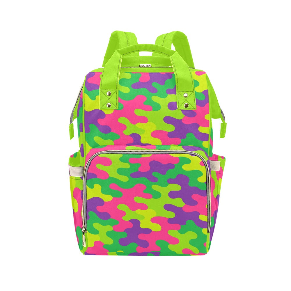Harajuku Rainbow Camo Multi-Function Backpack