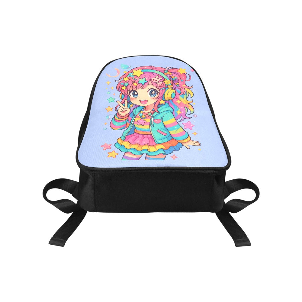 Harajuku Kawaii Cute Anime Girl Canvas Backpack