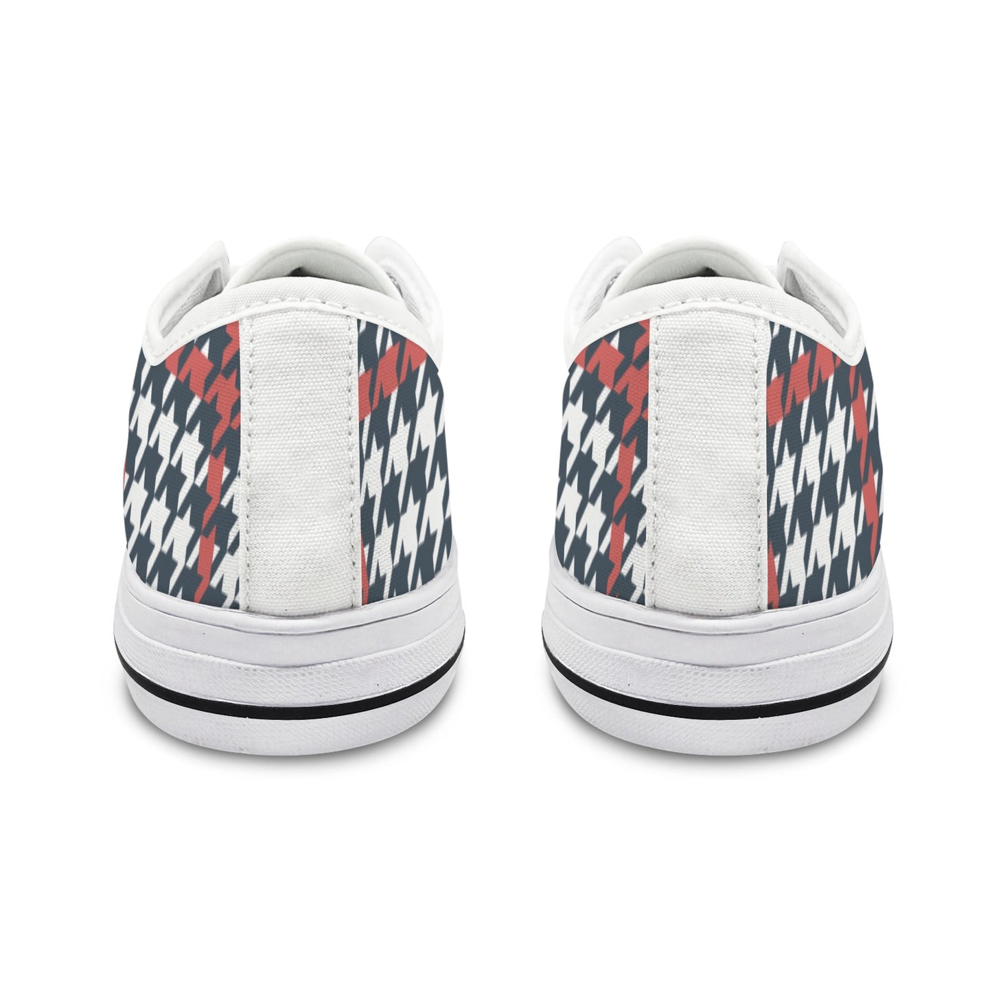 Simple Plaid Low Top Women's Shoes