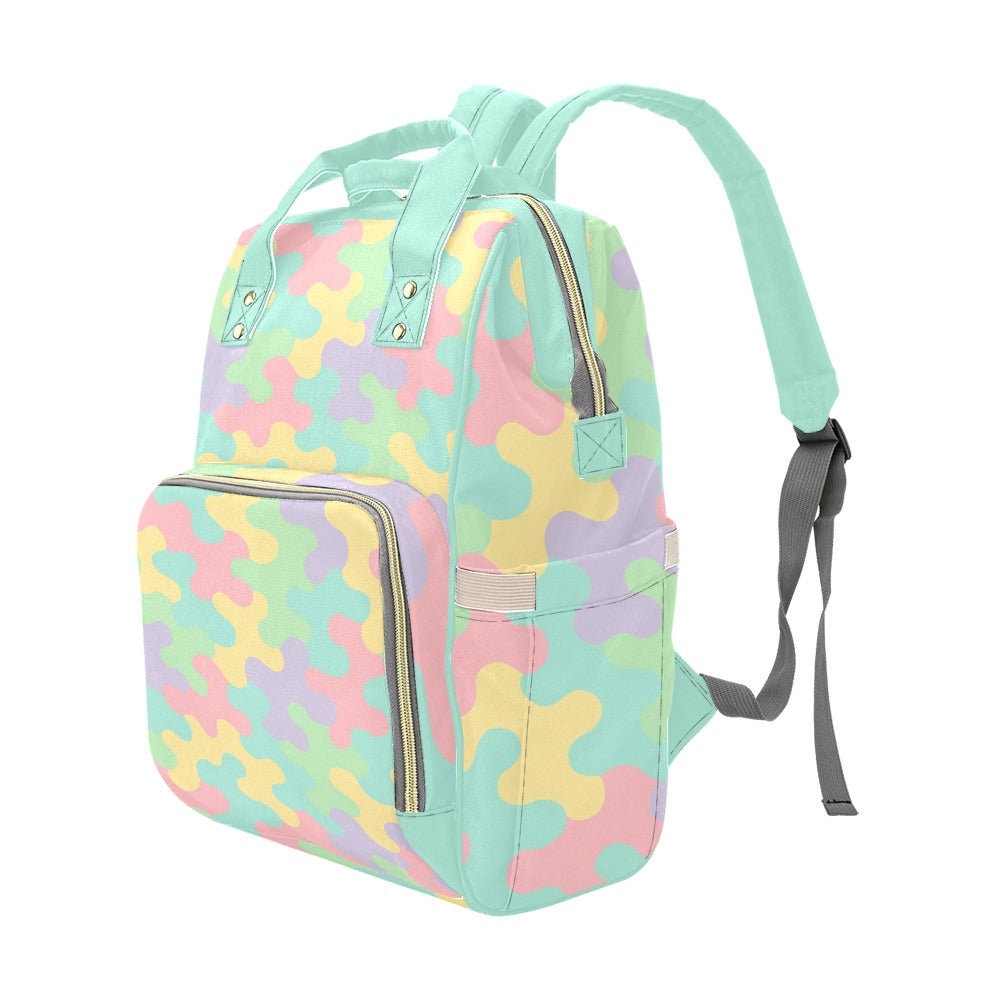 Harajuku Pastel Rainbow Camo Backpack
