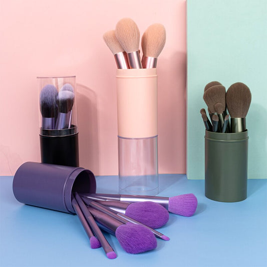 11pcs Harajuku Style Makeup Brush Set - Professional Natural Hair