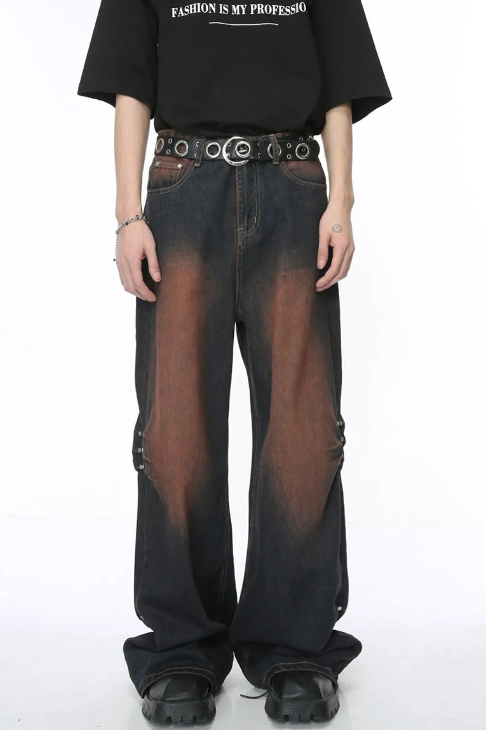 Stylish Wide Leg Jeans with Pockets