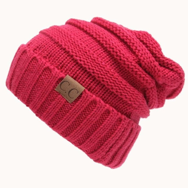 Harajuku Style Knitted Beanie - Unisex Warm Cap