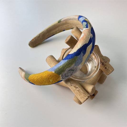 Wide-Brimmed Graffiti Style Headband