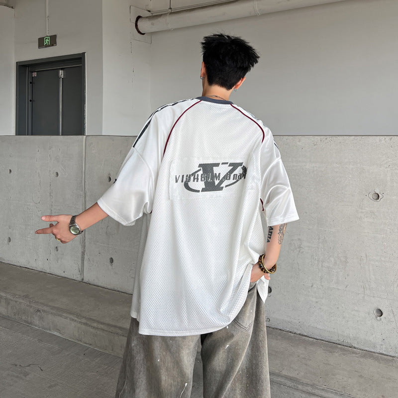 Harajuku Style Breathable Letter Print T-shirt