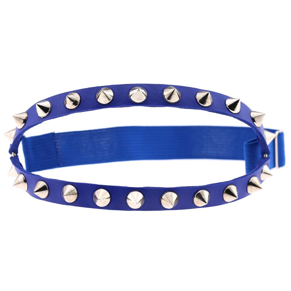 Punk Hip Hop Double Row Rivet Garter with Thigh Ring