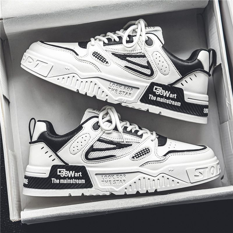 Korean Style Versatile Youth Sports White Board Shoes