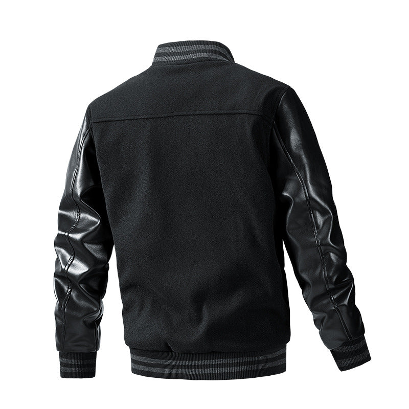 Men's Harajuku Style Cotton Baseball Jacket