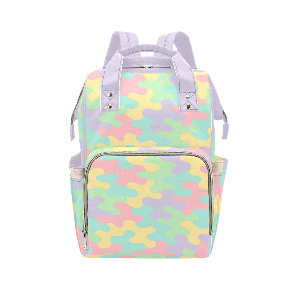 Harajuku Pastel Rainbow Camo Backpack