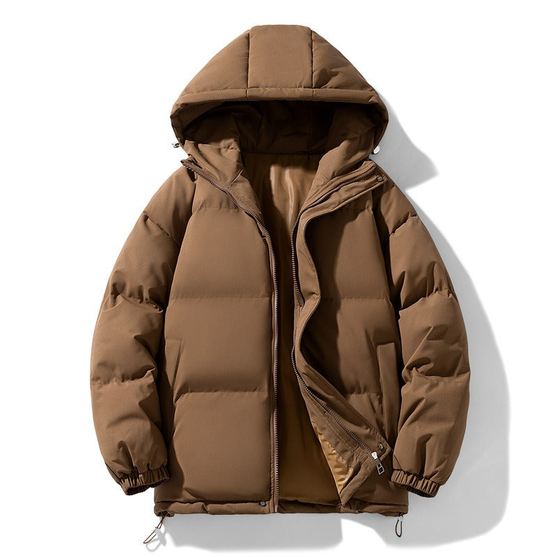 Harajuku Style Thick Cotton Coat - Unisex Plush Jacket