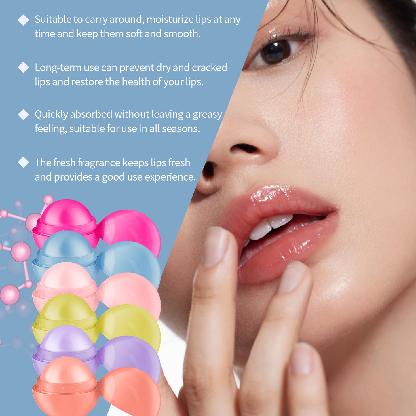 Sweet Hydration Lip Balm with Honey & Blueberry Extract