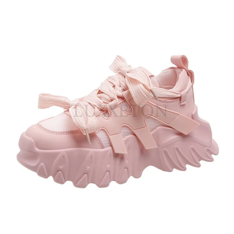 Harajuku Style Women’s Platform Sneakers – Lightweight & Breathable
