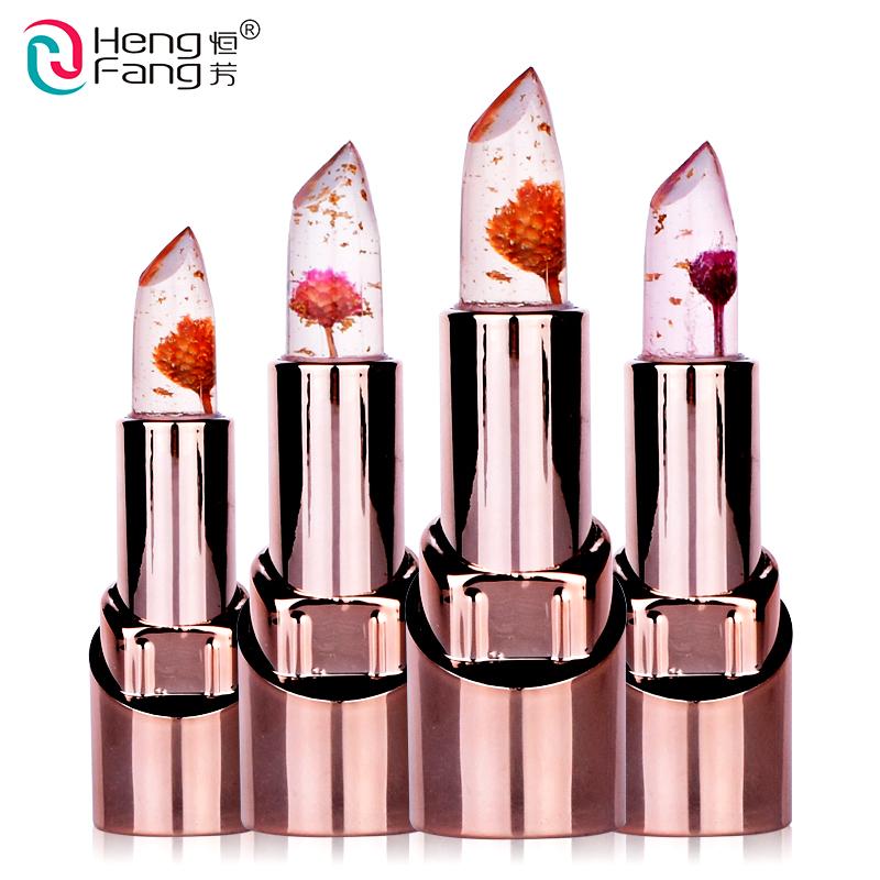 HengFang Gold Flower Lipstick - 3 Fruit Flavors