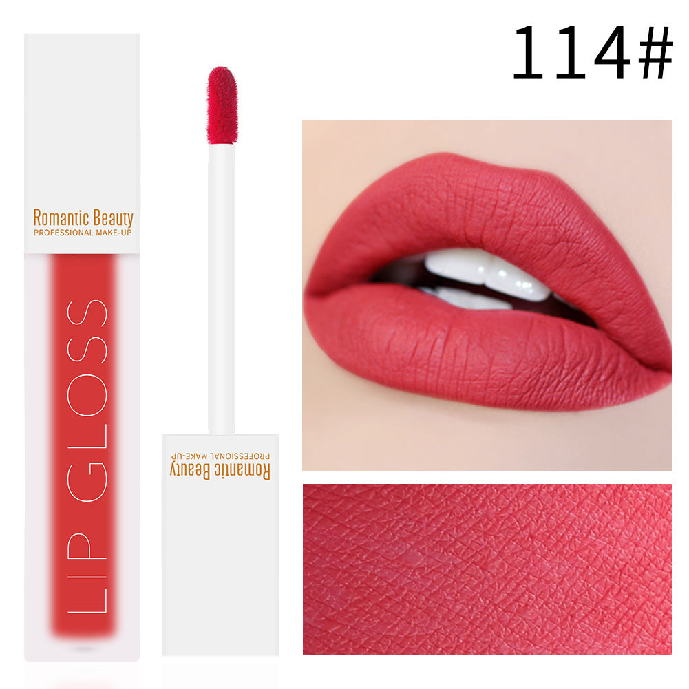 Velvet Matte Lip Glaze – Non-Stick Lip Gloss