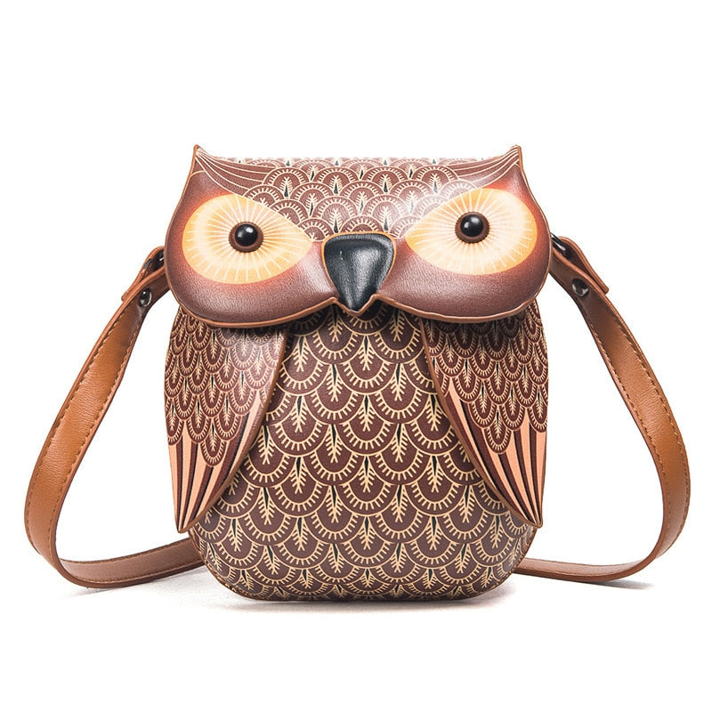 Playful Owl Shoulder Bag for Summer Girls