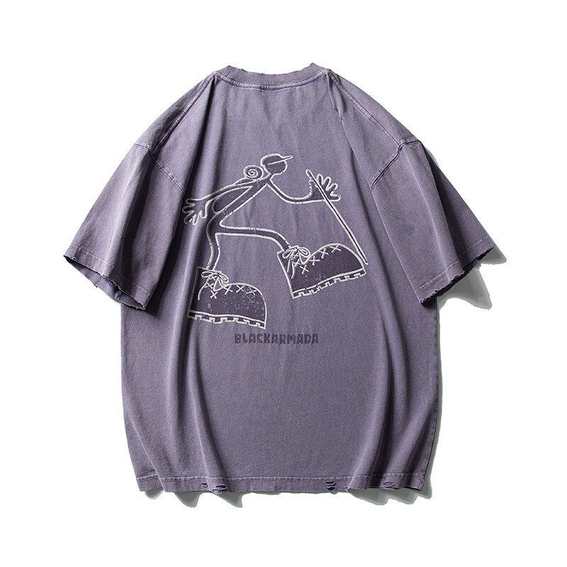 Vintage Mountaineering Figurine Loose Short Sleeve Tee
