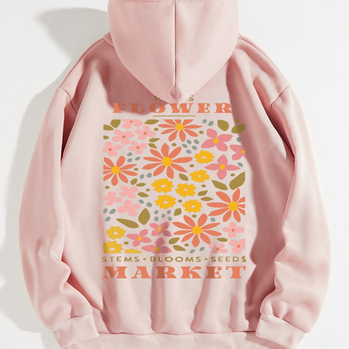 Playful Floral Oversized Hoodie