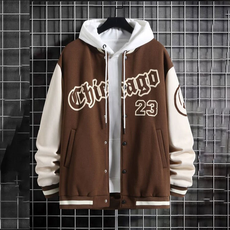 Harajuku Style Youth Men's Baseball Jacket