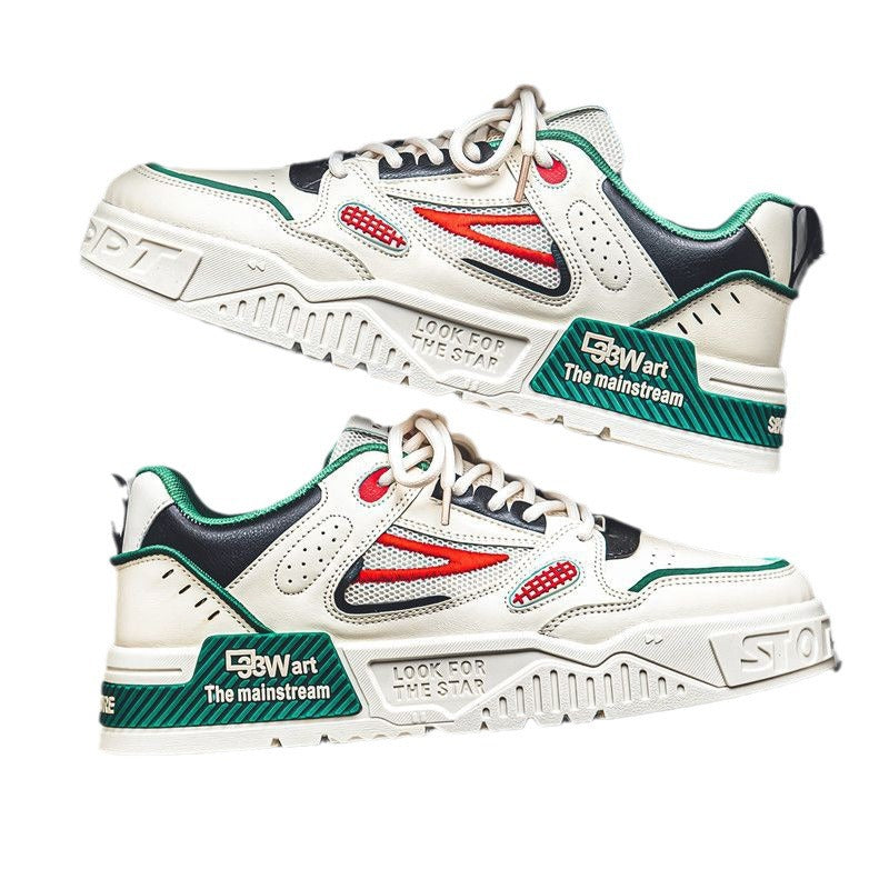 Korean Style Versatile Youth Sports White Board Shoes