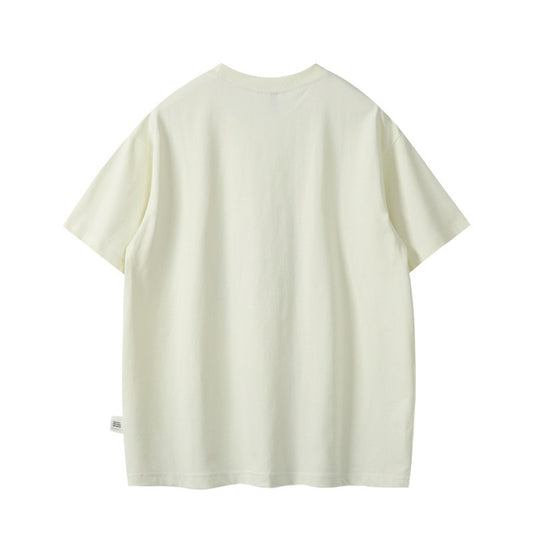 Playful Cartoon Print Casual Loose T-Shirt