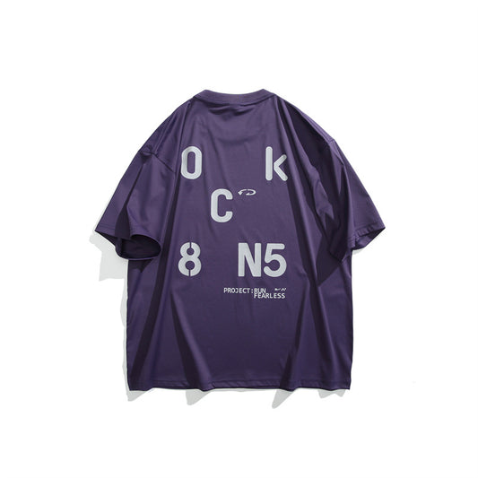 Harajuku Style Letter Printed Loose Fit Shirt