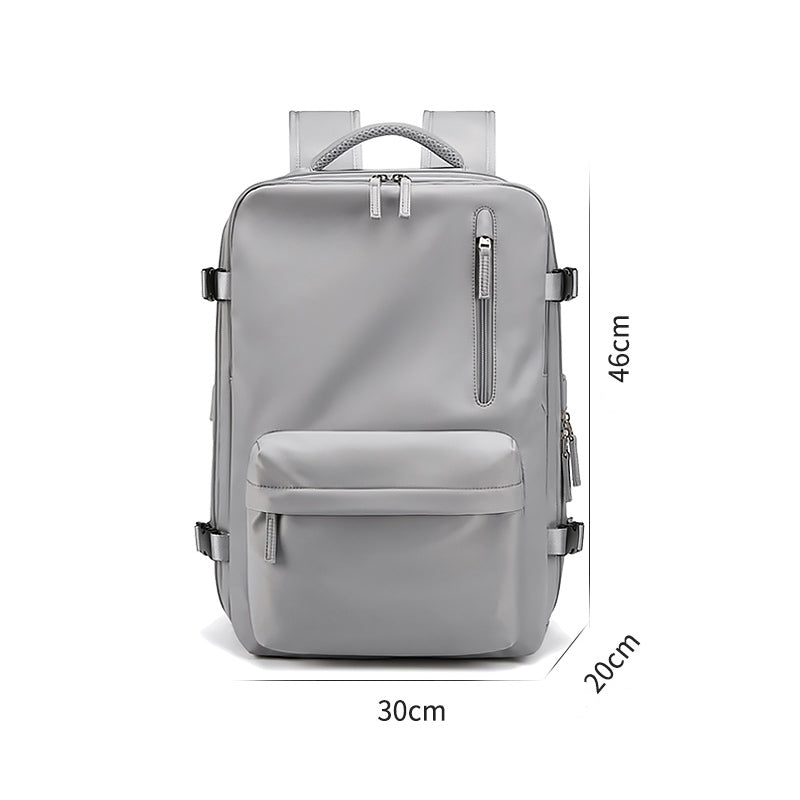 Waterproof 18 Inch Laptop Backpack - Vintage Unisex Leather
