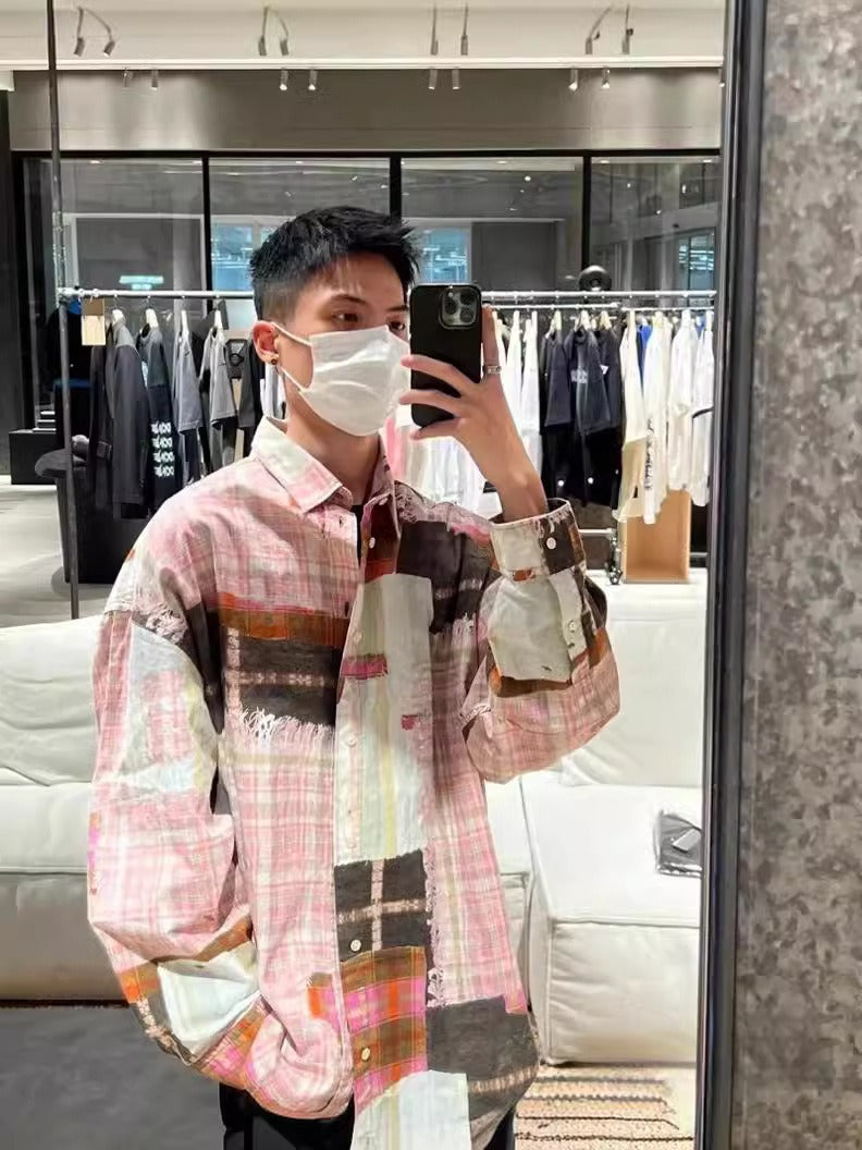 Playful Plaid Loose Casual Top