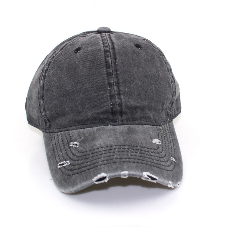 Harajuku Retro Distressed Soft-Top Cap